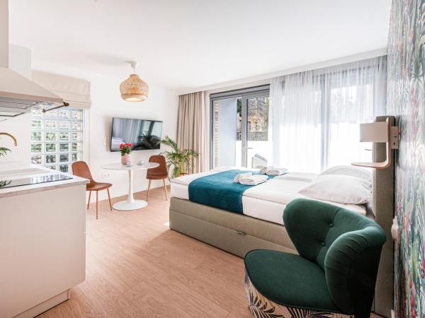 Lapwing Residence Sopot : photo 7 de la chambre studio lit king-size deluxe