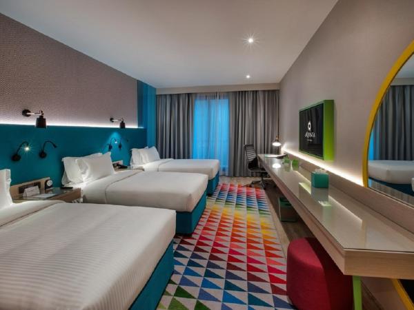 La Quinta by Wyndham Dubai Jumeirah : photo 2 de la chambre chambre familiale 3 lits queen-size - transfert gratuit vers plage la mer et station de métro burj khalifa/dubai mall