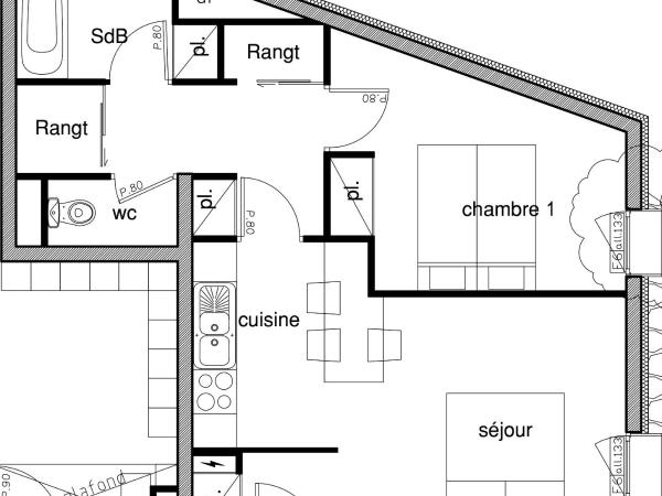 Le Sabot de Vénus : photo 5 de la chambre appartement 1 chambre