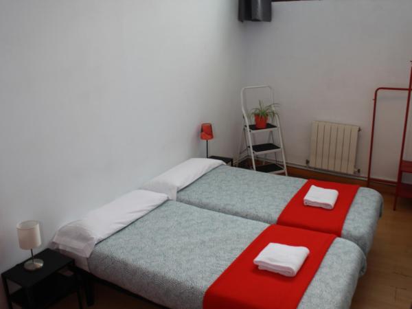 Bilbao Akelarre Hostel : photo 2 de la chambre chambre lits jumeaux avec salle de bains commune