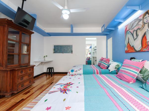 ITZAE Polanquito CDMX Lincoln Park dog friendly : photo 6 de la chambre chambre avec 2 lits queen-size - accessible aux personnes à mobilité réduite