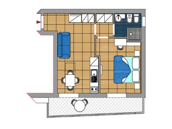 Residence Marzia : photo 2 de la chambre appartement 1 chambre