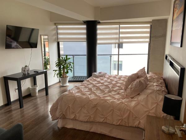 Del Parque Suites : photo 4 de la chambre chambre double avec salle de bains commune