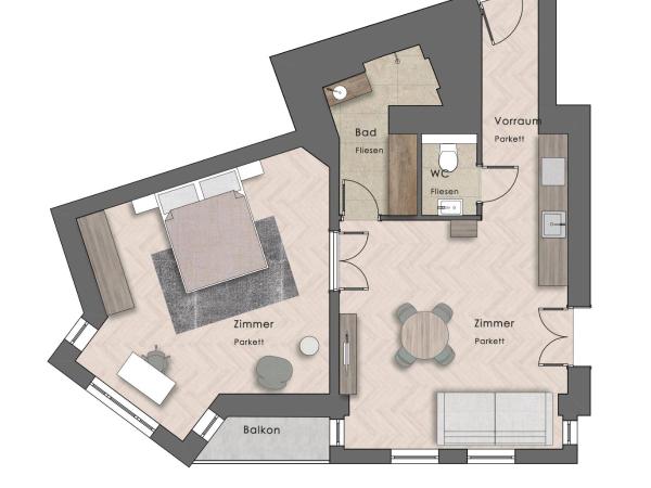 Vienna Residence, City Hall - Parliament : photo 2 de la chambre appartement supérieur