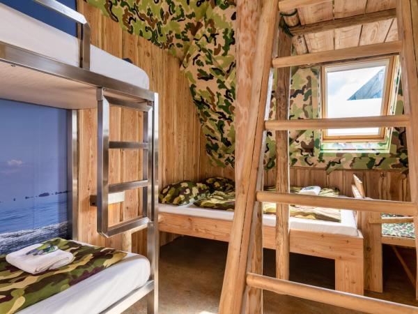 Stayokay Hostel Rotterdam : photo 2 de la chambre chambre marine avec salle de bains privative et billet pour musée maritime