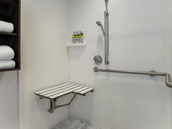 Holiday Inn Express-International Drive, an IHG Hotel : photo 2 de la chambre chambre lit king-size avec douche accessible en fauteuil roulant - adaptée aux personnes à mobilité réduite