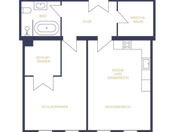 Cora Apartments : photo 9 de la chambre one-bedroom apartment - tschaikowskistrasse 23