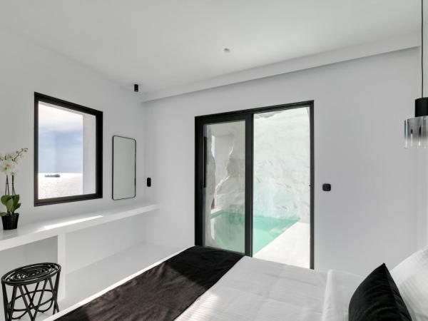 Tagoo Black Mykonos : photo 7 de la chambre chambre double deluxe avec piscine troglodyte privée