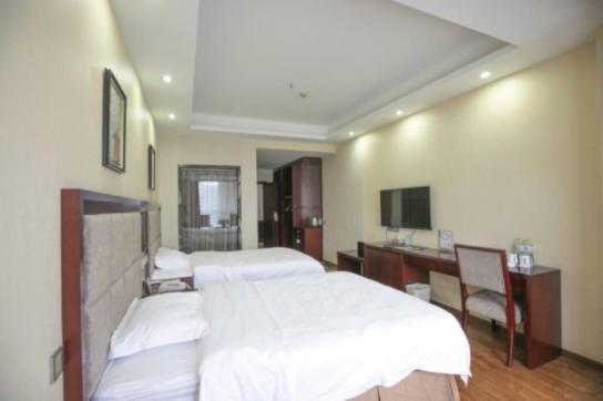 GreenTree Inn SiChuan Chengdu Airport Road Zhujiang Road Express Hotel : photo 3 de la chambre chambre lits jumeaux standard - citoyens chinois continentaux