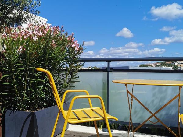 Hôtel de la Plage : photo 3 de la chambre chambre double avec terrasse