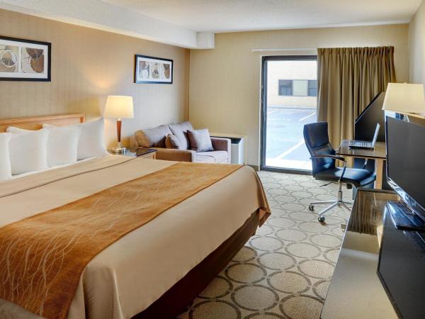 Comfort Inn Airport East : photo 6 de la chambre chambre lit queen-size deluxe avec canapé-lit - rez-de-chaussée