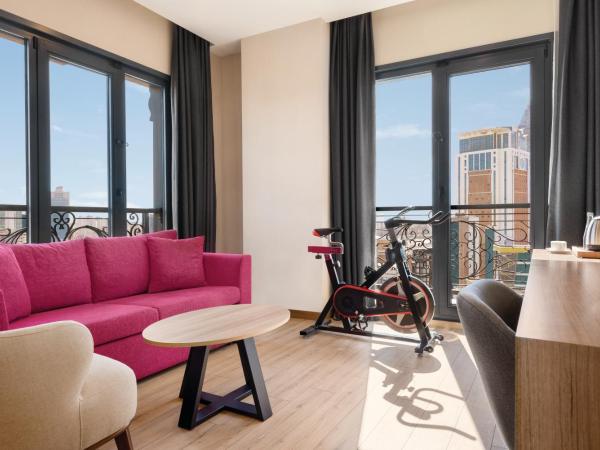Tryp by Wyndham Istanbul Atasehir : photo 3 de la chambre chambre lit king-size avec salle de sport