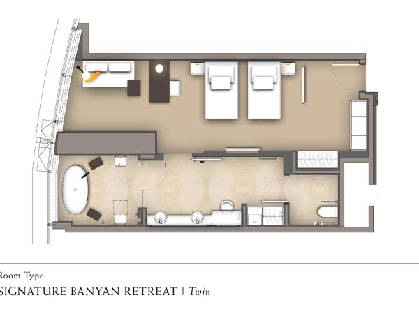 Banyan Tree Kuala Lumpur : photo 6 de la chambre hébergement lits jumeaux signature banyan retreat