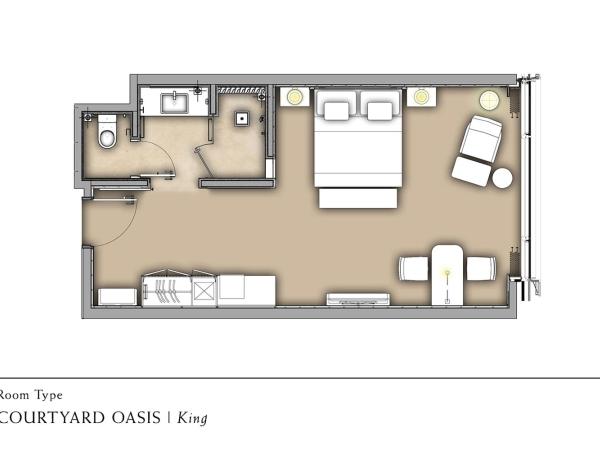 Pavilion Hotel Kuala Lumpur Managed by Banyan Tree : photo 3 de la chambre hébergement lit king-size - courtyard oasis