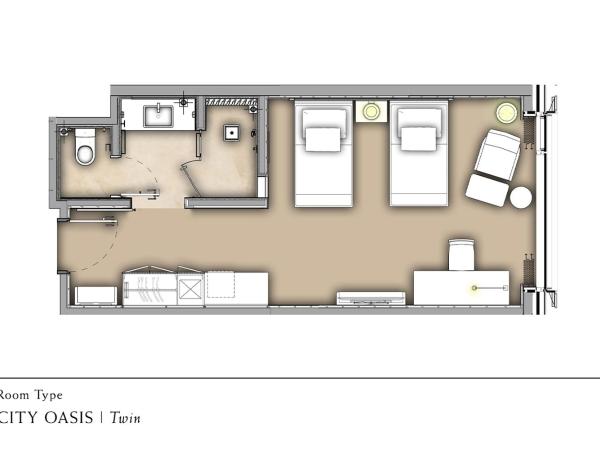 Pavilion Hotel Kuala Lumpur Managed by Banyan Tree : photo 4 de la chambre hébergement lits jumeaux - ville oasis