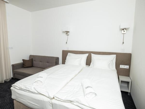 Arena Deluxe & Spa : photo 4 de la chambre chambre lit queen-size avec baignoire spa