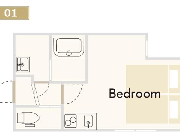KYOSTAY Iroha Toji Main : photo 3 de la chambre chambre lits jumeaux 1