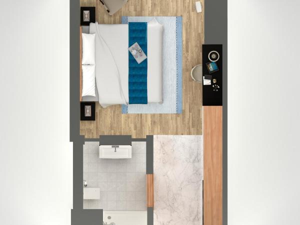 Wyndham Grand Istanbul Levent Hotel & Conference Center : photo 4 de la chambre chambre deluxe lit king-size - vue sur ville