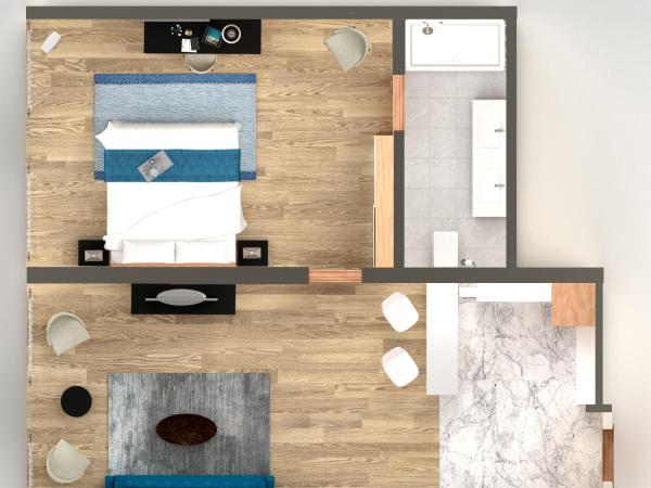 Wyndham Grand Istanbul Levent Hotel & Conference Center : photo 8 de la chambre suite prestige 1 chambre avec kitchenette - vue sur ville
