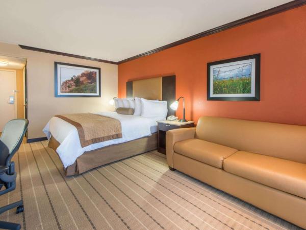 Wyndham Garden Oklahoma City Hotel & Confereance Ctr Near Airport, Fairgrounds Paycom & I40 : photo 2 de la chambre chambre avec 1 lit king-size et canapé-lit - non-fumeurs