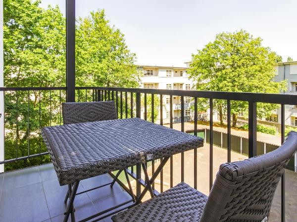 Refugium de Luxe Messe-Deutz : photo 6 de la chambre chambre double deluxe avec balcon