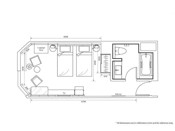New World Millennium Hong Kong Hotel : photo 4 de la chambre residence club deluxe room with executive lounge access