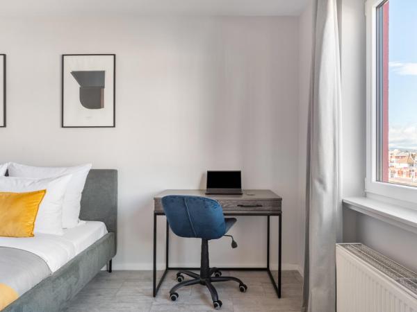 numa I Oben Apartments : photo 2 de la chambre medium studio with kitchenette and workspace
