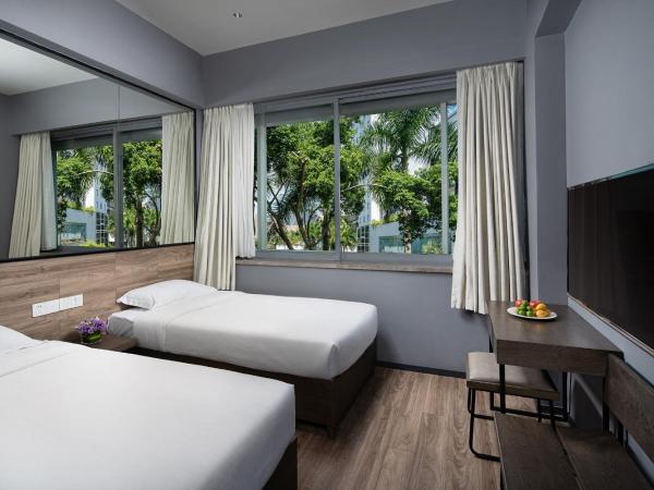 有集城市客栈锦绣中华店Unijoy Cityinn Splendid China Shenzhen : photo 1 de la chambre chambre lits jumeaux avec vue