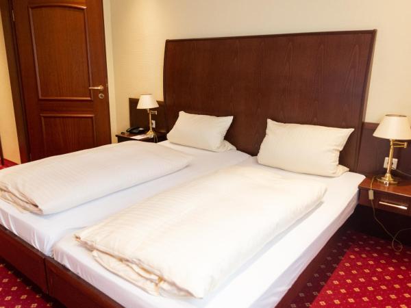 Hotel Haus am Zoo : photo 5 de la chambre chambre triple confort avec vue sur jardin