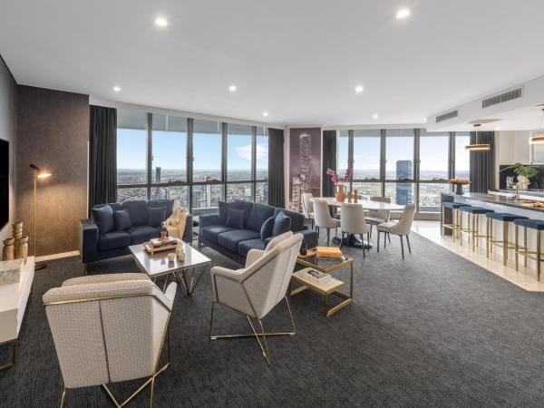 Meriton Suites Herschel Street, Brisbane : photo 2 de la chambre penthouse 3 chambres - vue sur espaces verts 
