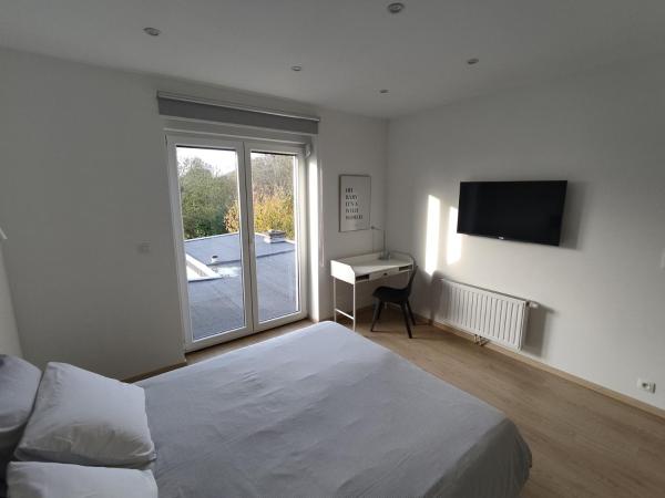 Studio Citadelle & proche centre historique : photo 6 de la chambre chambre double - vue sur jardin