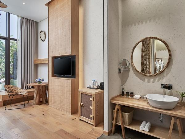 Shanghai Pudong Airport Moonlo Hotel - Pet Friendly : photo 4 de la chambre chambre lits jumeaux supérieure