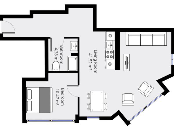 The Lakes apartments by Daniel&Jacob's : photo 2 de la chambre appartement 1 chambre chic