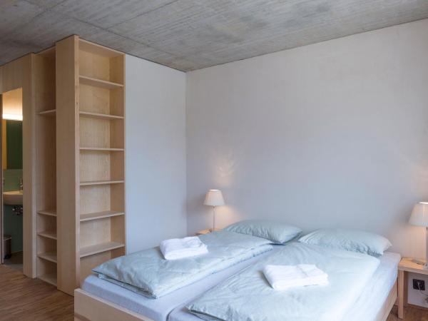 Gstaad Saanenland Youth Hostel : photo 4 de la chambre chambre double ou lits jumeaux avec salle de bains privative