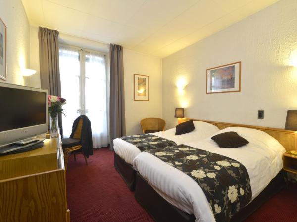 Hôtel d’Angleterre Grenoble Hyper-Centre : photo 3 de la chambre chambre lits jumeaux