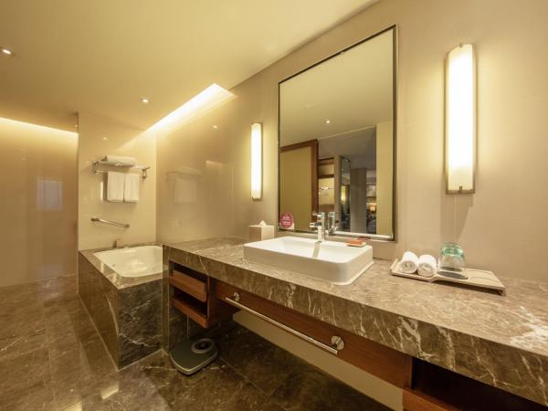 Crowne Plaza Guangzhou City Centre, an IHG Hotel - Free shuttle between hotel and Exhibition Center during Canton Fair & Exhibitor registration Counter : photo 4 de la chambre chambre king premium avec vue sur ville