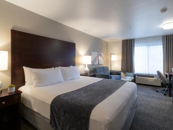 Oxford Suites Portland - Jantzen Beach : photo 6 de la chambre extended stay king suite sleeper sofa kitchenette