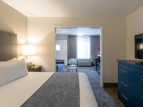 Oxford Suites Portland - Jantzen Beach : photo 1 de la chambre extended stay king suite sleeper sofa kitchenette