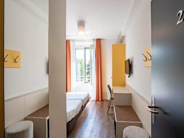 Hotel Pestalozzi Lugano : photo 6 de la chambre chambre double ou lits jumeaux moderne