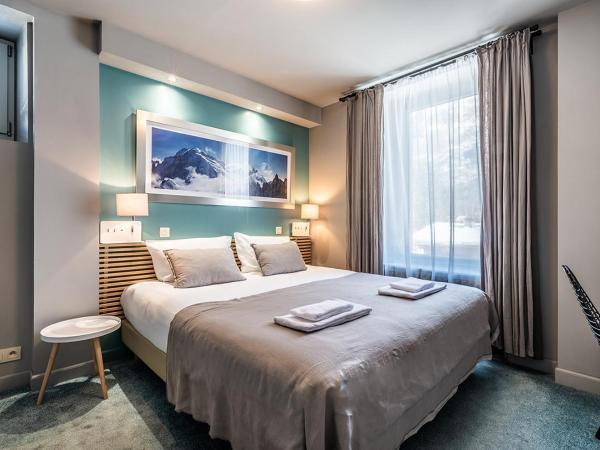 Eden Hotel, Apartments and Chalet Chamonix Les Praz : photo 1 de la chambre chambre double ou lits jumeaux - vue sur montagnes