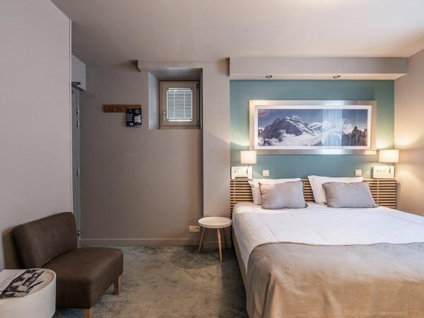 Eden Hotel, Apartments and Chalet Chamonix Les Praz : photo 4 de la chambre chambre double ou lits jumeaux - vue sur montagnes