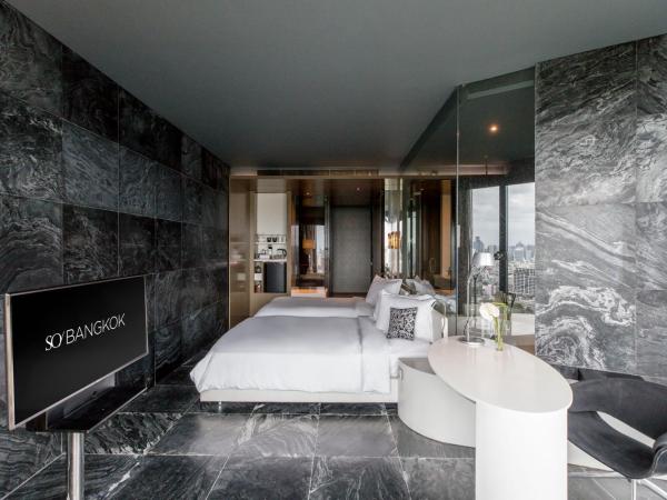 SO/ Bangkok : photo 1 de la chambre chambre lits jumeaux so comfy - vue sur parc ou ville