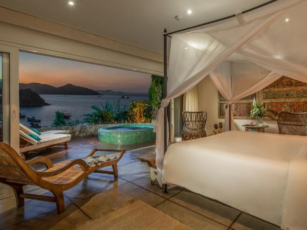 Vila deste Hotel : photo 7 de la chambre chambre double de luxe avec jacuzzi - vue sur mer