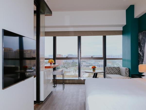 Hyatt Centric Lakeside Ningbo : photo 3 de la chambre chambre lit king-size - vue sur lac