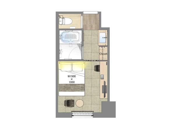 Hiyori Hotel Osaka Namba Station : photo 2 de la chambre chambre double intermédiaire