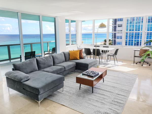 Seacoast Suites on Miami Beach : photo 5 de la chambre suite d'angle principale avec 2 chambres, 2 salles de bains et cuisine - vue sur océan