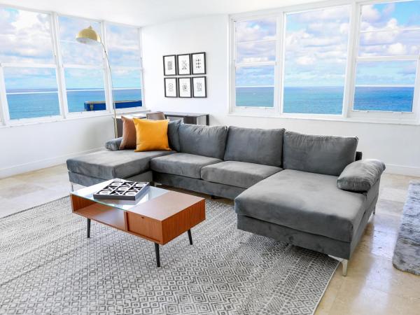Seacoast Suites on Miami Beach : photo 6 de la chambre suite d'angle principale avec 2 chambres, 2 salles de bains et cuisine - vue sur océan