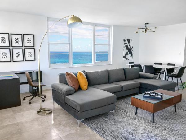 Seacoast Suites on Miami Beach : photo 7 de la chambre suite d'angle principale avec 2 chambres, 2 salles de bains et cuisine - vue sur océan