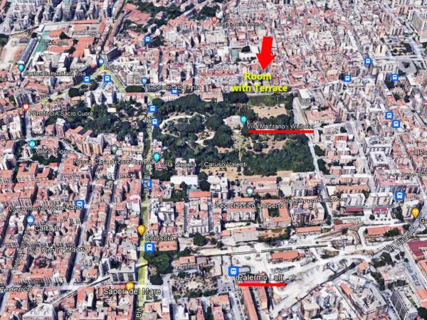 Camera con Terrazza e Vista su Villa Malfitano : photo 2 de la chambre chambre double