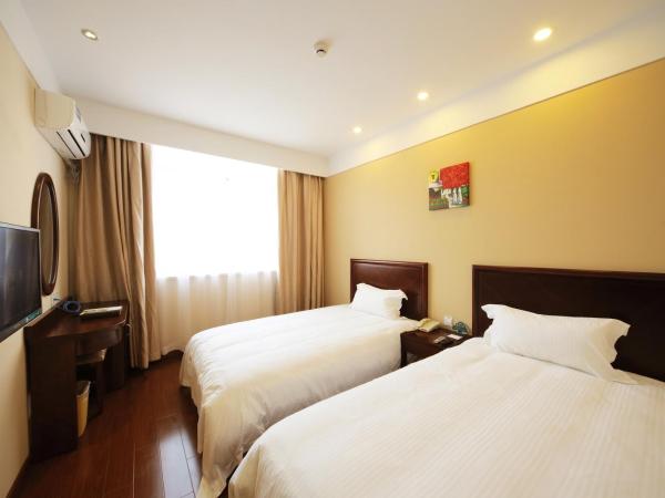 Greentree Inn Shanghai West Huaxia Road Metro Station Express Hotel : photo 1 de la chambre chambre lits jumeaux standard - citoyens chinois continentaux